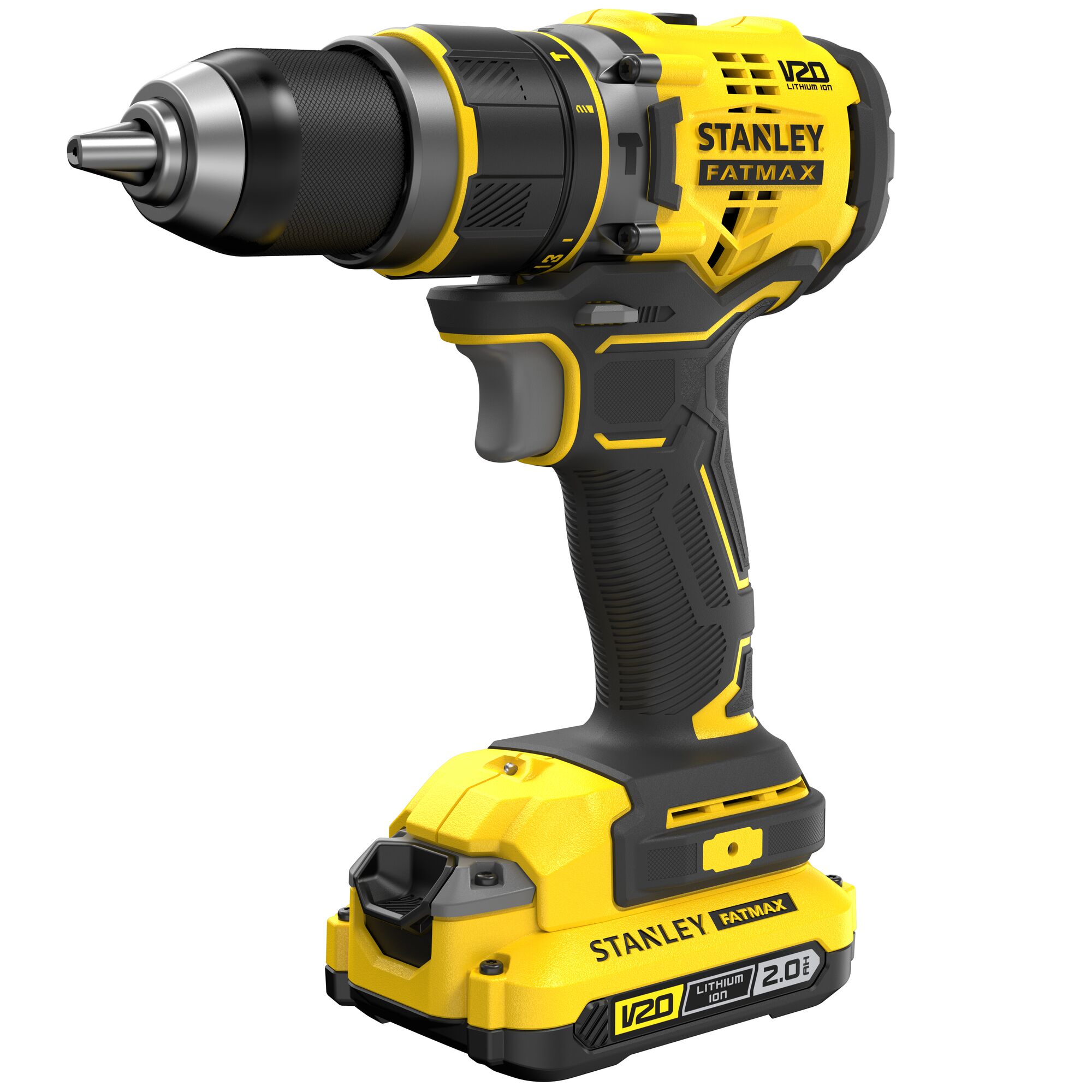 Stanley fatmax v20 18v combi drill 2 batteries new arrivals